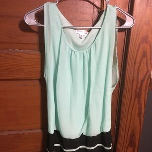 Mint chiffon dress